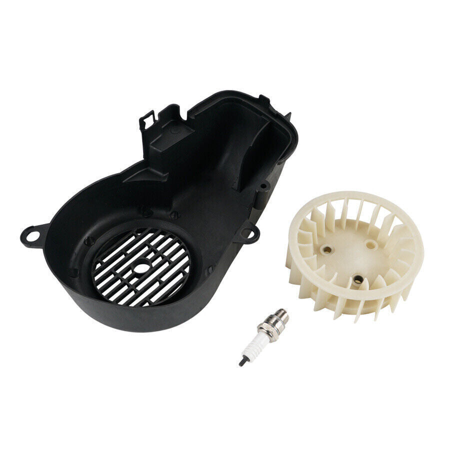 2 Stroke ATV Air Cooling Fan Shroud Assembly US Ship for Polaris E-Ton Dinli 90 Q
