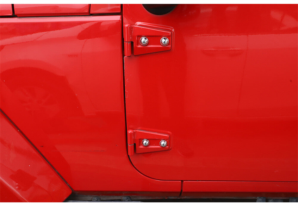 8¡ÁChrome ABS Door Hinge Screw Protection Trim for Jeep for Wrangler JK 2Door 2007-17