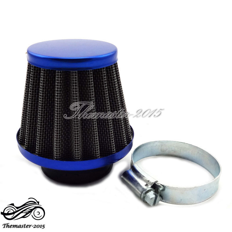 Blue 38mm Air Filter Performance For Chinese GY6 50cc QMB139 Moped Scooter Q