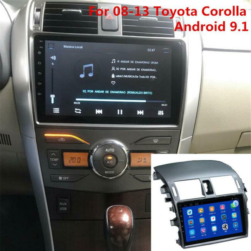9'' Android 9.1 Car Stereo Radio and Frame Kit GPS 1+16G for 08-13 for Corolla n