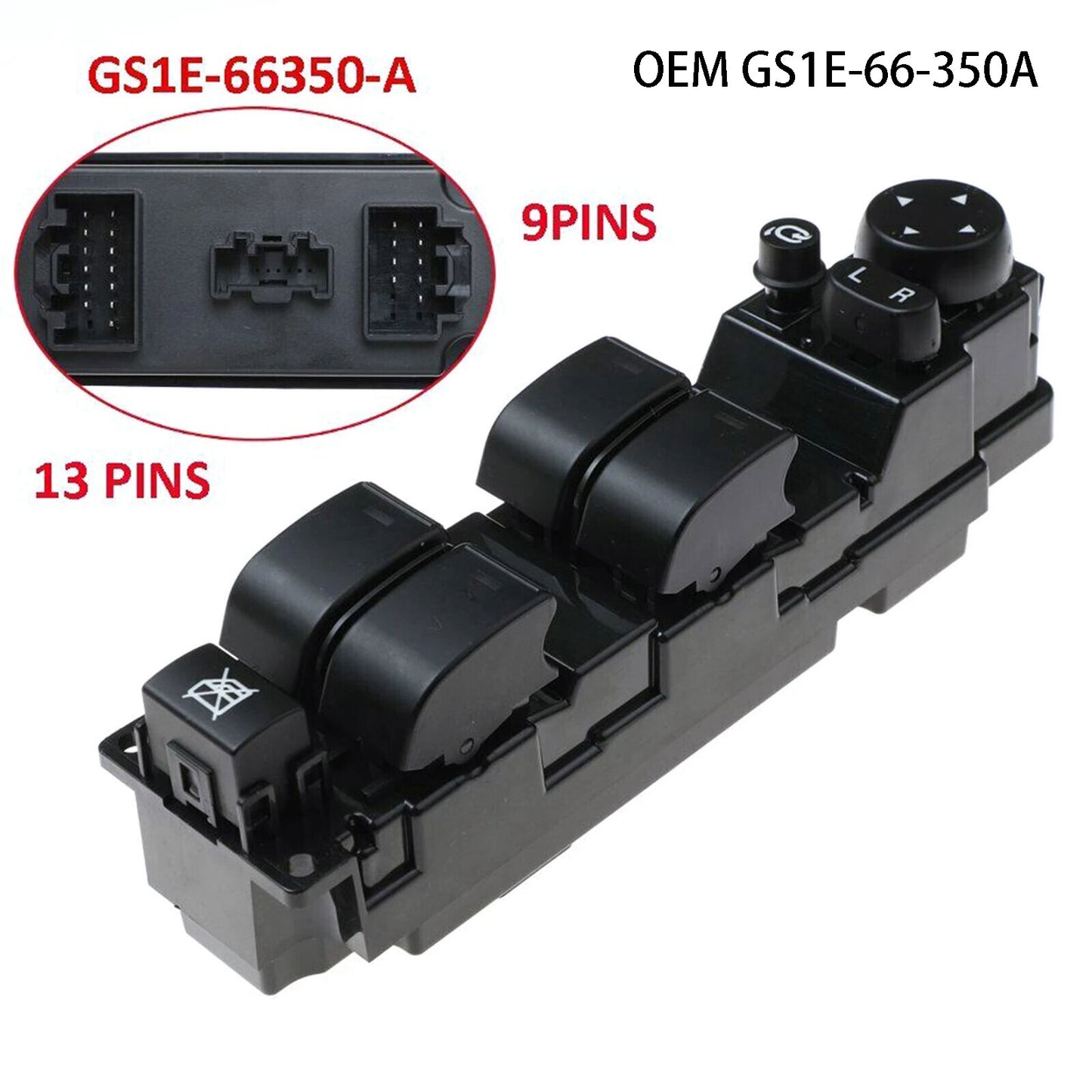 Fits for Mazda 6 2007-2013 GS1E-66-350A Power Window Master Control Switch NEW