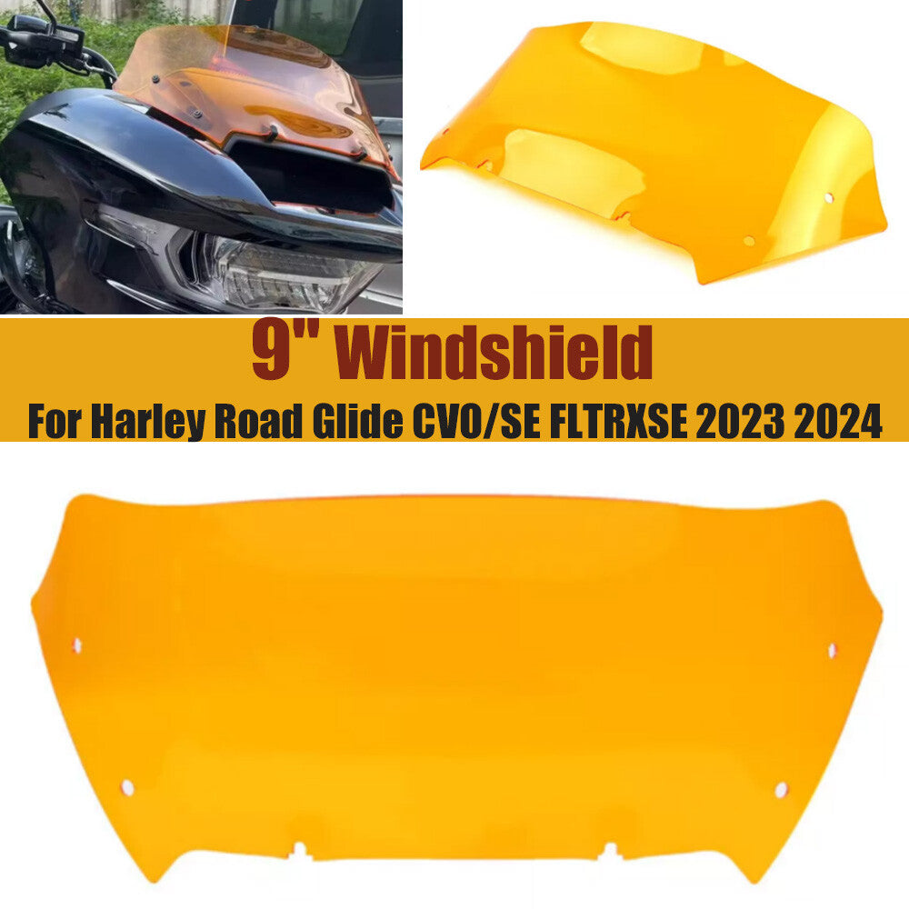 9-inch windshield deflector orange windshield suitable for Harley Road Glide CVO/SE FLTRXSE- n