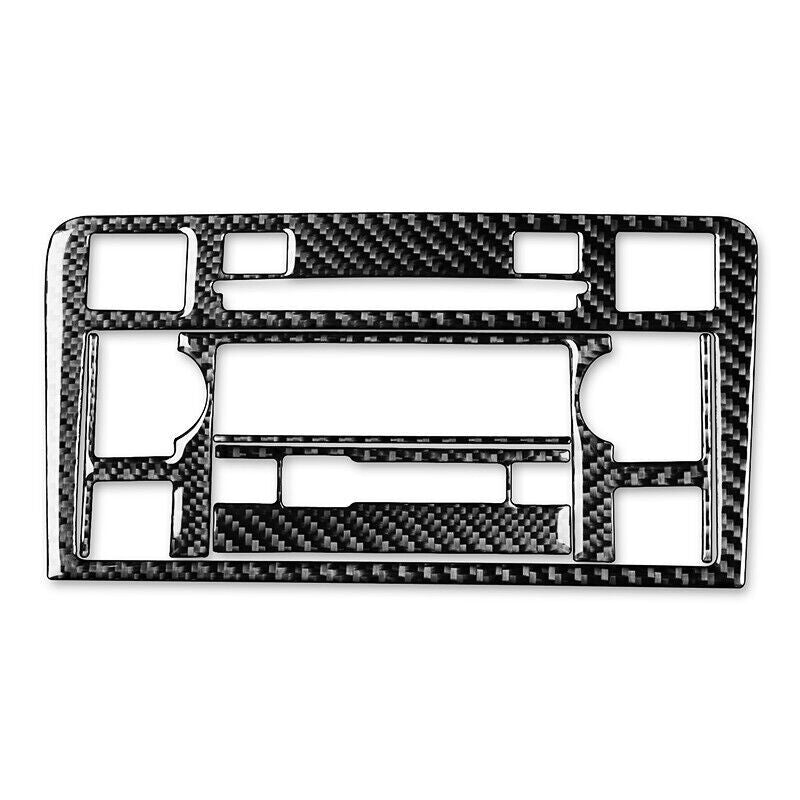 Real Carbon Fiber Car Interior Radio Stereo Cover Trim for Audi for A6 A7 2006-2007