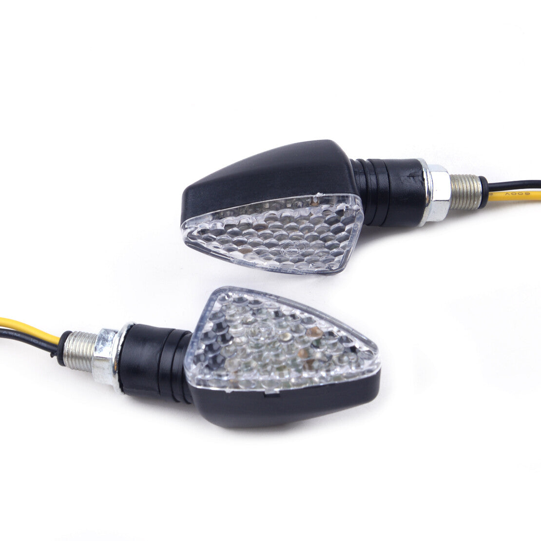 12V 4pcs Arrow Shaped Amber Turn Signal Indicator Light Blinker For Motorcycle Q
