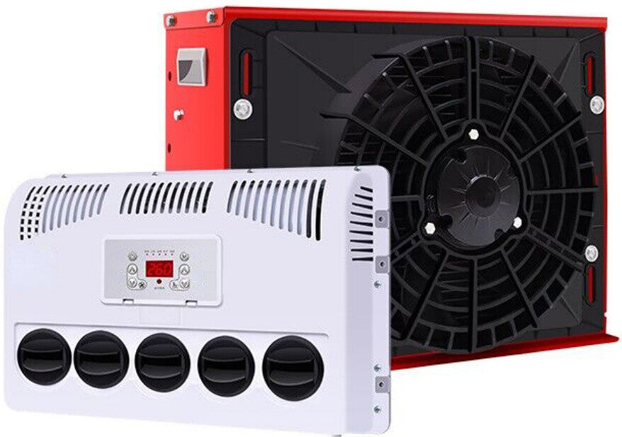 12V 10000 BTU Truck Cab Air Conditioner Split AC Fits Semi Trucks Bus RV Caravan