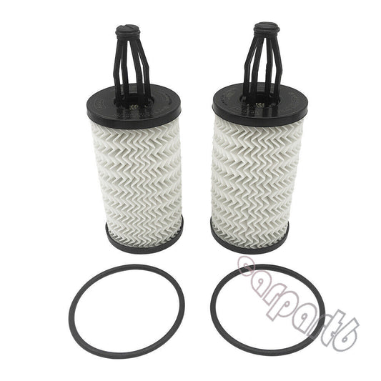 2x Engine Oil Filter Kit for Mercedes Benz C CL CLS E GL GLC GLE GLK ML R S Q