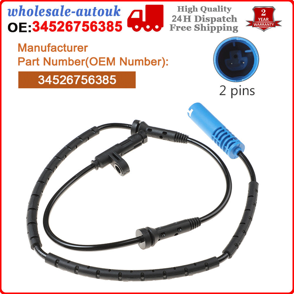 4X Front Rear L/R ABS Wheel Speed Sensor for MINI COOPER 02-08 34526756384 385
