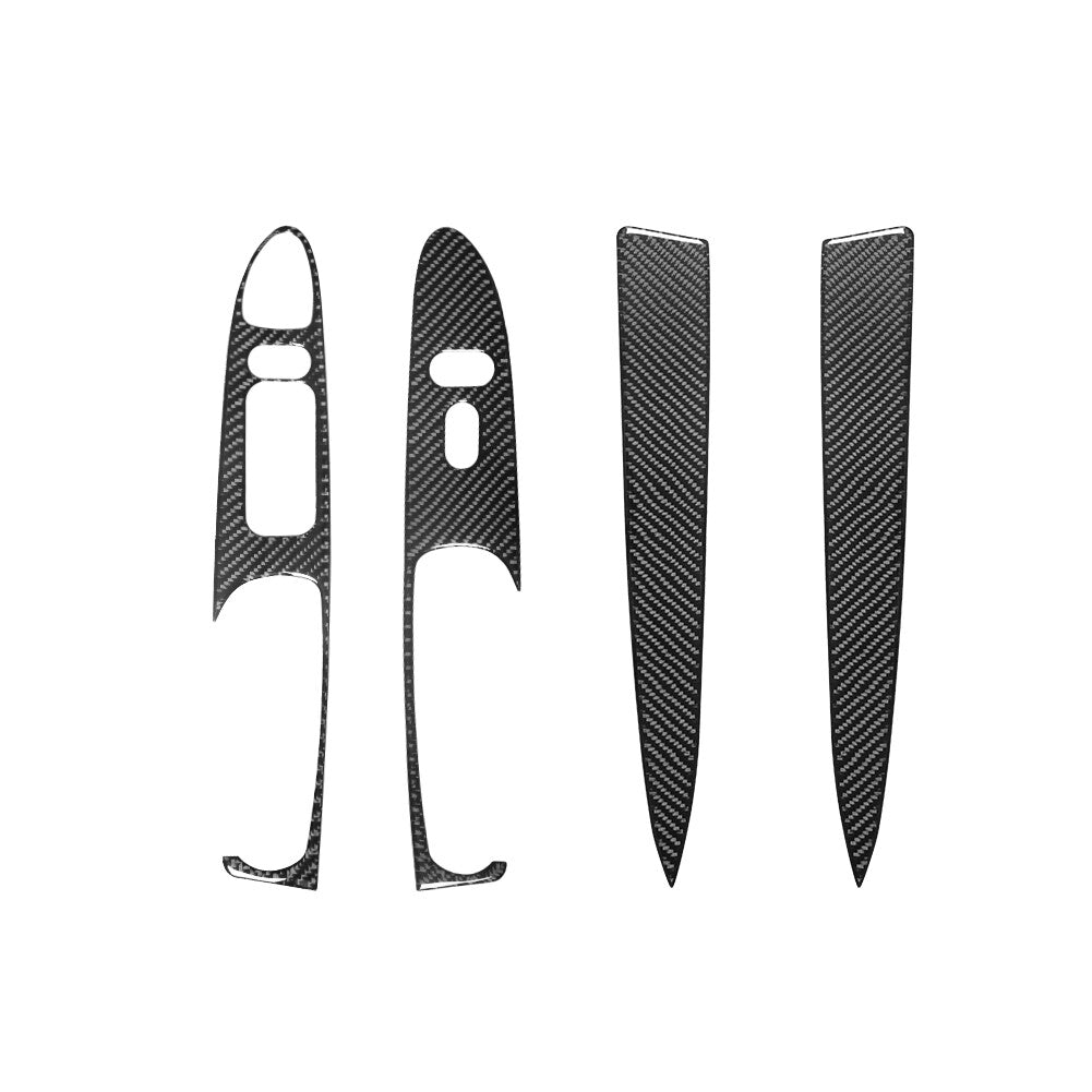 2QTY AT Car Accelerator Brake Gas Pedal Covers Pads Kit For 2015-2019 v
