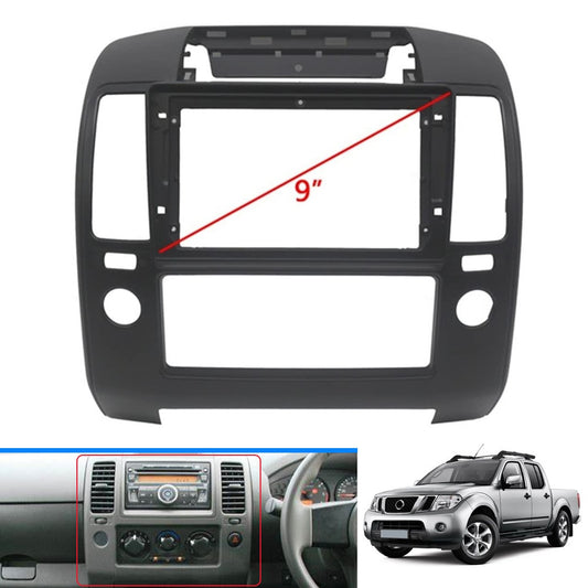 9-inch car stereo radio Fascia panel dashboard frame for Navara 2006 - 2012 - n