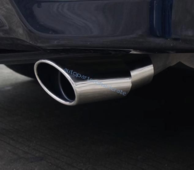 for Toyota for Corolla 14-19 Chrome Steel Rear Tail Exhaust Muffler Tip Pipe Trim 1X