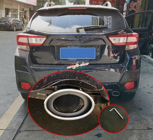 for Subaru Crosstrek XV 2013-2020 Chrome Rear Exhaust Muffler Tip End Pipe Trim
