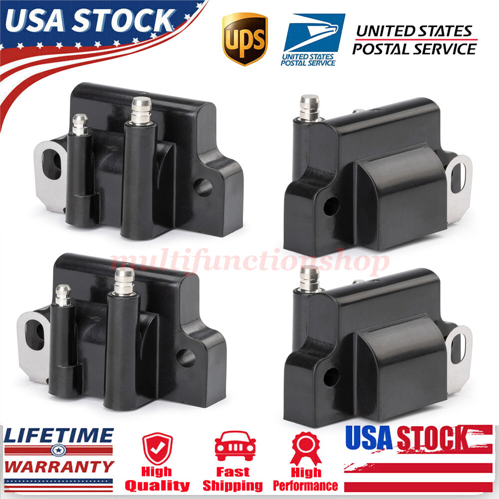 4 ignition coils for Johnson Evinrude 582508 18-5179 183-2508 outboard engines Q