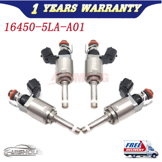 4PCS Fuel Injectors 16450-5LA-A01 For 13-17 for Honda Accord CR-V for Acura TLX ILX New