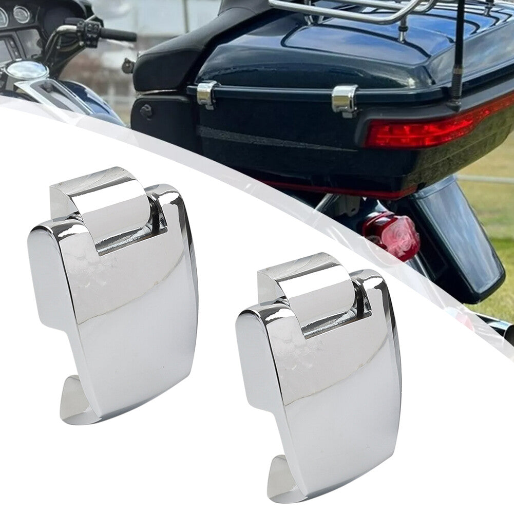 Chrome Pack Trunk Luggage Hinges for Harley Tour Pak Touring CVO Road King 88-13 Q