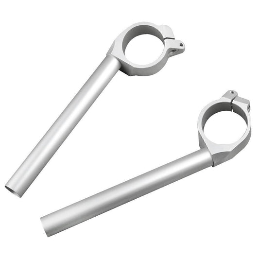 Clip-On Motorcycle Handle Bar Clip Fit for YAMAHA YZF R6 2006 2007 2008-2010 Silver Q