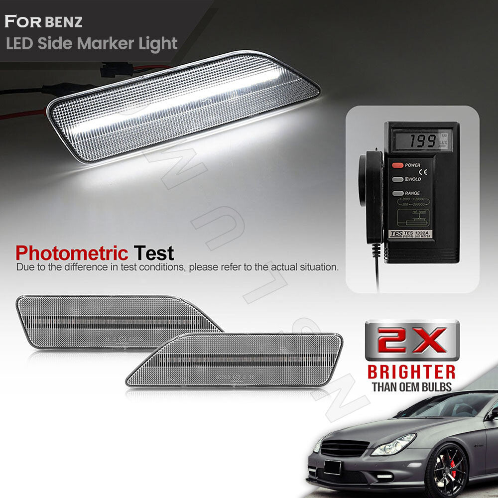  LED headlights for 2007-2011 W204 C-Class DRL headlight upgrade  2021 B