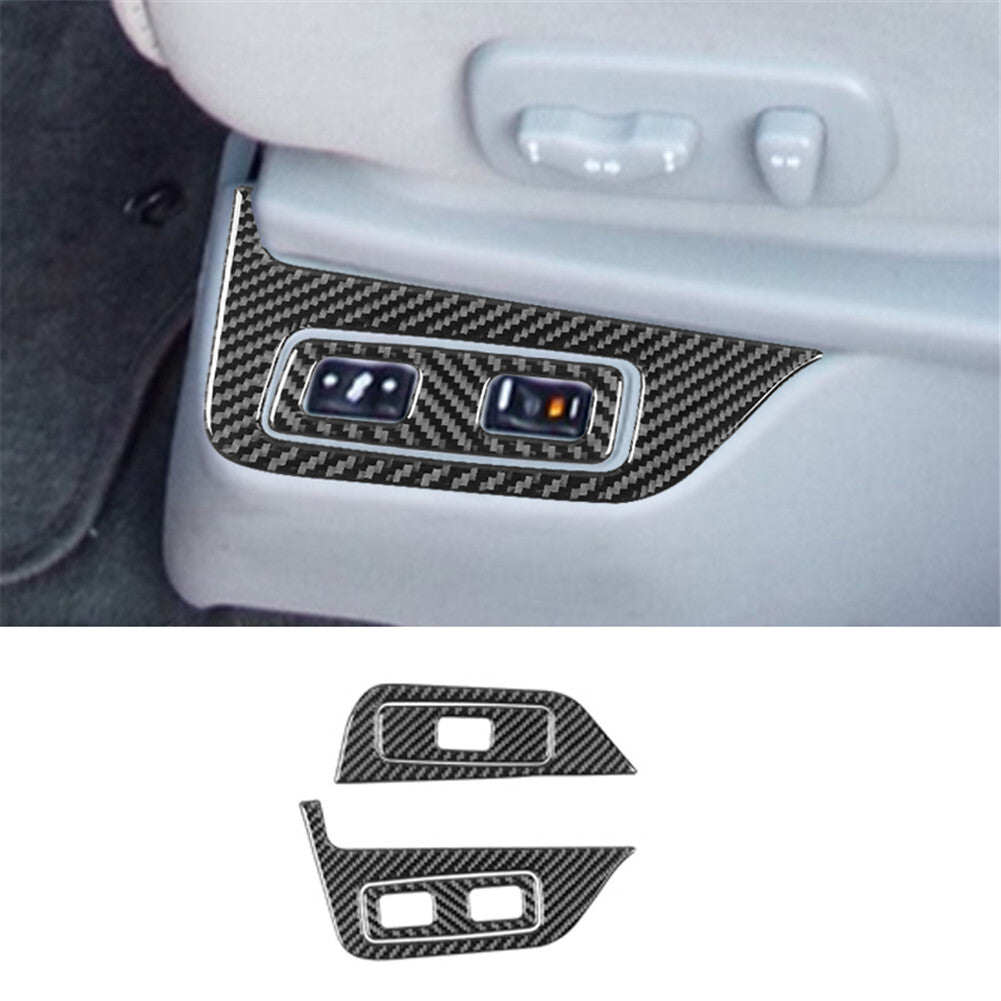 for Dodge Journey 2011-2017 Central Control Cup Holder Trim Cover Carbon Fiber v
