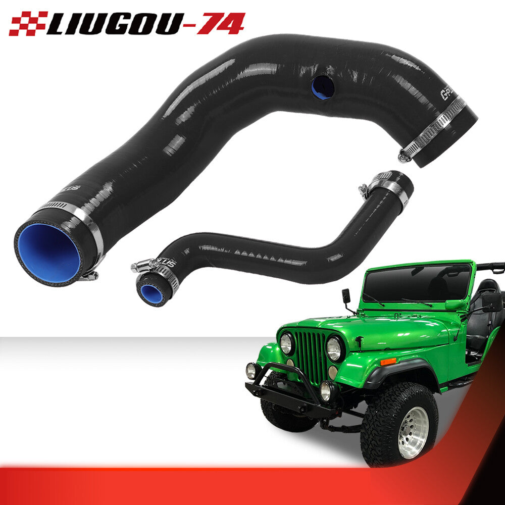 Fits for Jeep Cj5 Cj6 Base 1970 - 1975 Black Fuel Hose Full Set Brand New - v
