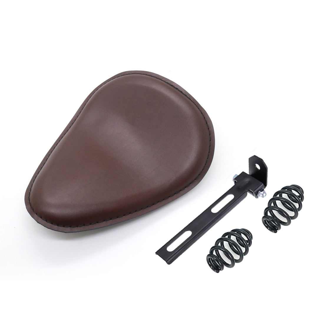 Brown PU Leather Solo Drive for Seat Spring  Bracket for Harley Chopper Custom