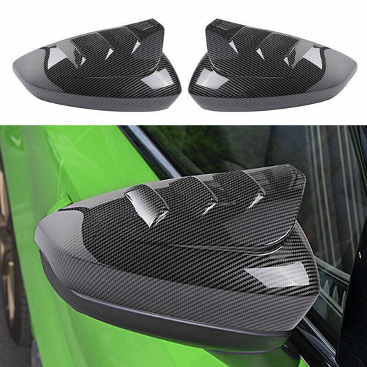 for Audi A3 2022-23 ABS Carbon Fiber OX Horn Rear View Side Door Mirror Cover 2X