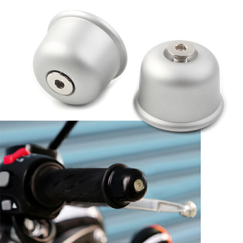 Silver Hand Grips Bar End Cap for STREET/SPEED TWIN T120 2016-2020 2017 2018 19 Q
