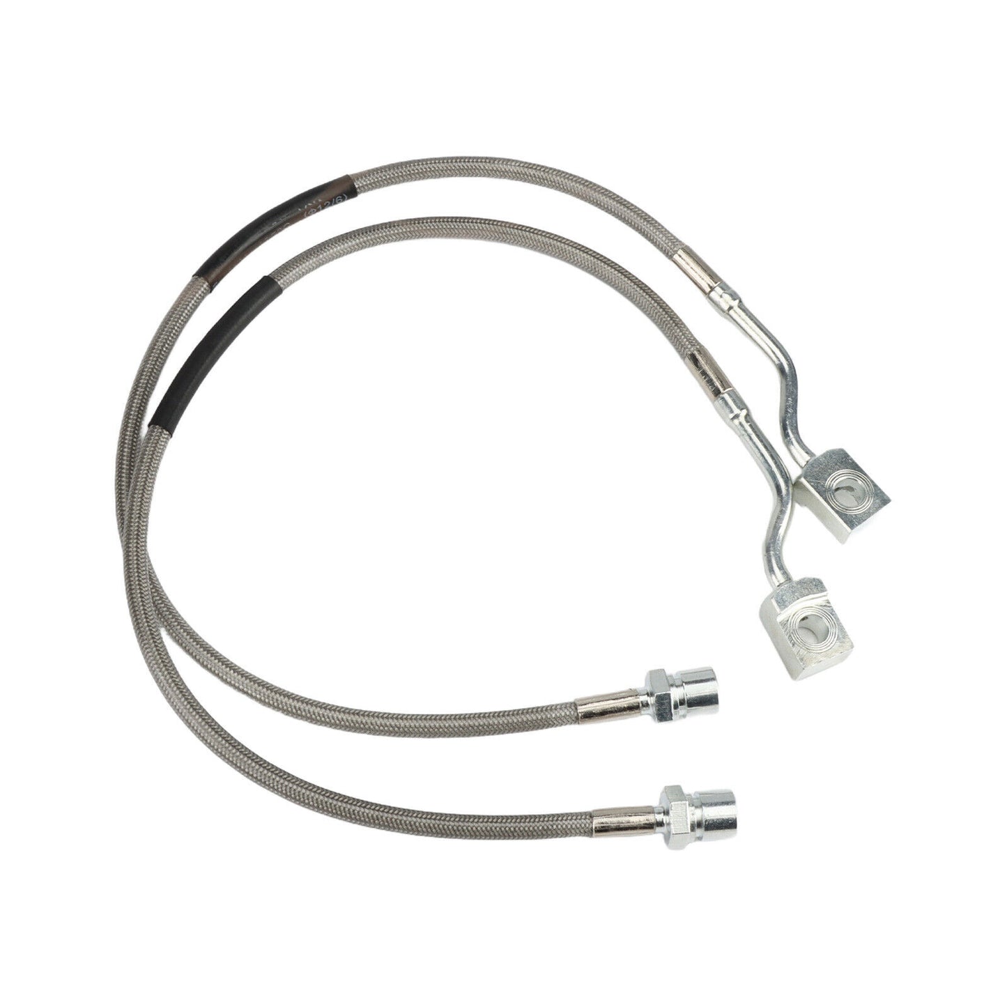 2x Fit Silverado for Sierra 1500 2007-2019 89370 Front Steel Extended Brake Lines Q