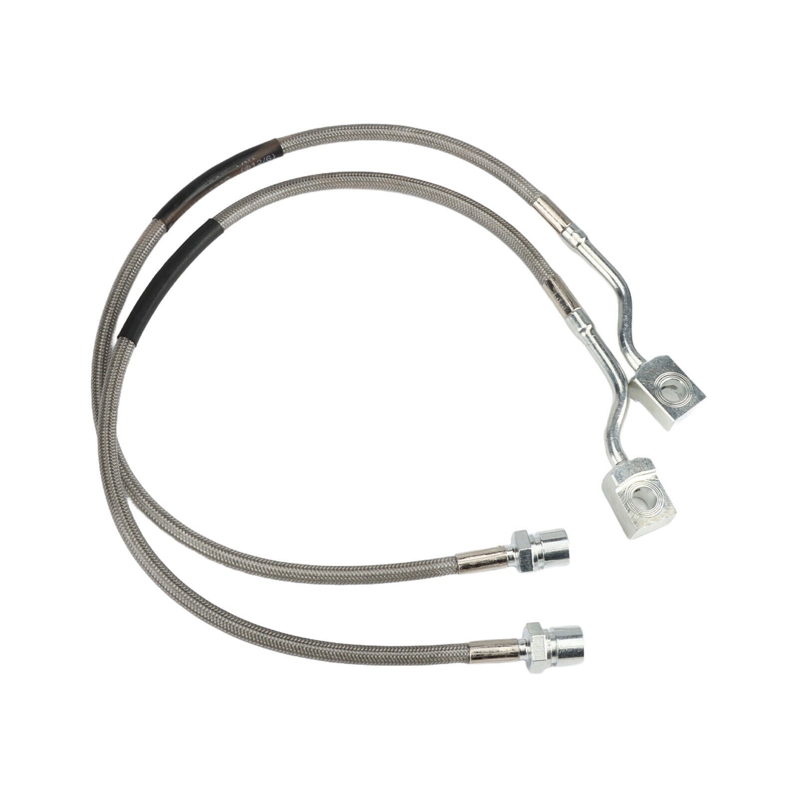 2x Fit Silverado for Sierra 1500 2007-2019 89370 Front Steel Extended Brake Lines Q