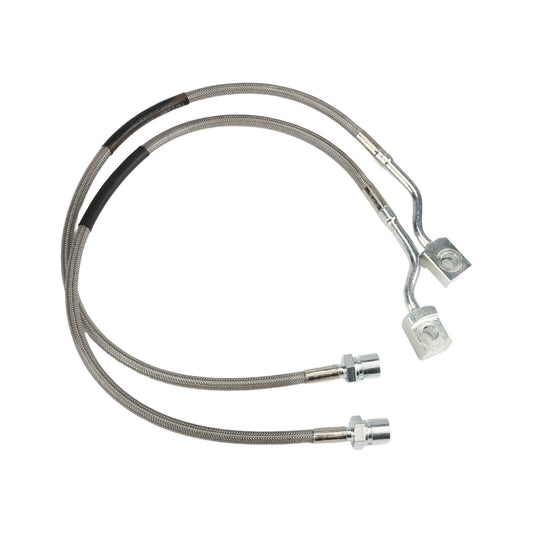 2x Fit Silverado for Sierra 1500 2007-2019 89370 Front Steel Extended Brake Lines Q