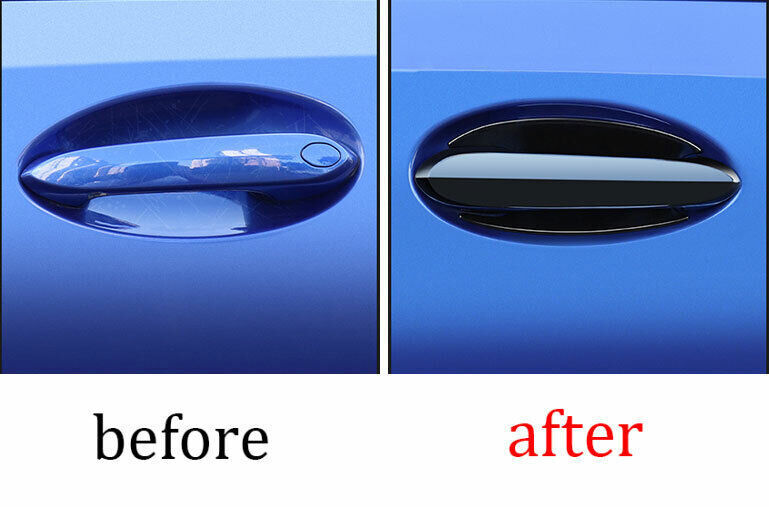 Fit for BMW 3-Series 2019-2023 G20 ABS Black Outside Door Bowl Cup Cover Trim 4P