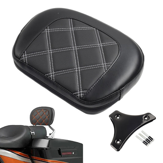 for Harley Road King FLHR Road Glide FLTR Passenger Sissy Bar Backrest Pad Kit Q