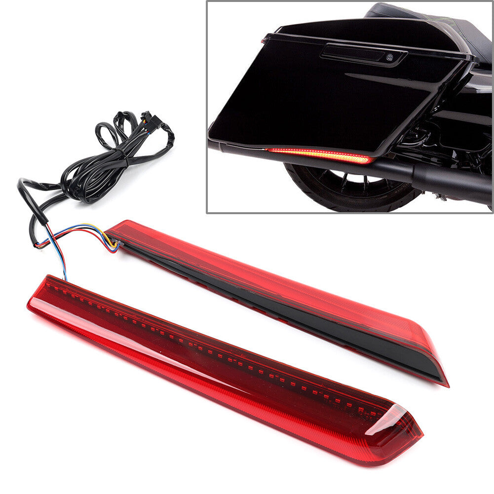 Red LED Saddlebag Side Marker Light Fit for Harley Touring Street Glide 14-23 16