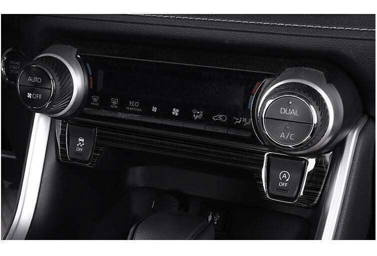 1X Titanium Central for Seat Heating GL Black Button Trim for Toyota RAV4 2019-2023