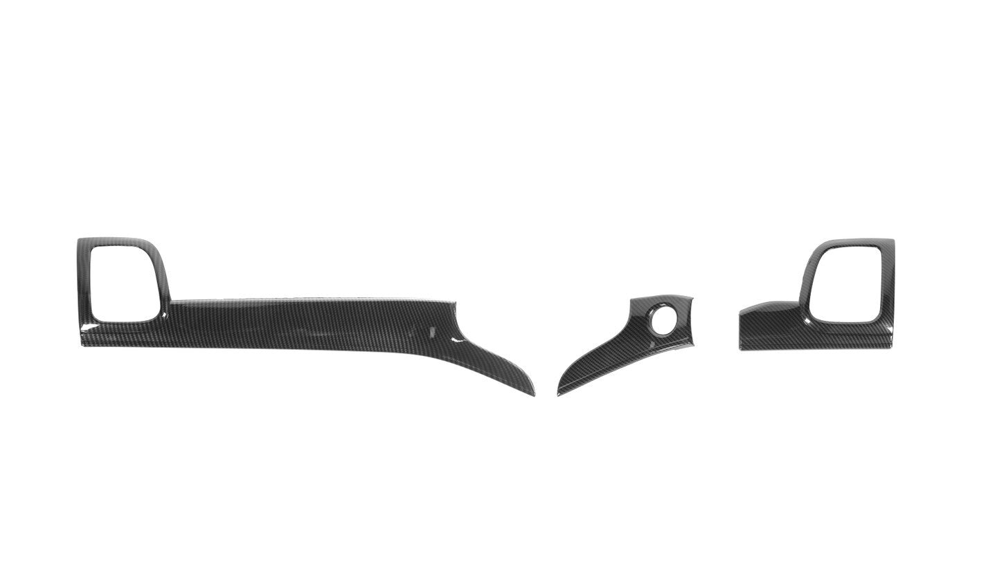 for Jeep Grand Cherokee RHD 14+ Center Console Dashboard Cover Trim Carbon Look