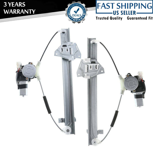 2x Left Right Rear Power Window Regulator Motor for Mitsubishi Montero 1992-2000 Q