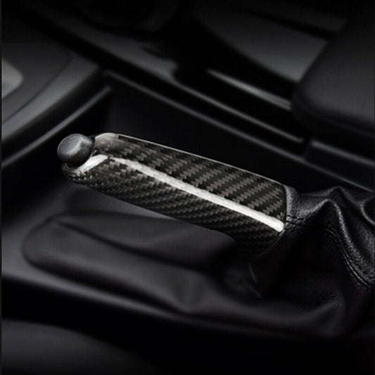 carbon fiber car handle handbrake cover trim for BMW 3 Series E91 E92 E93