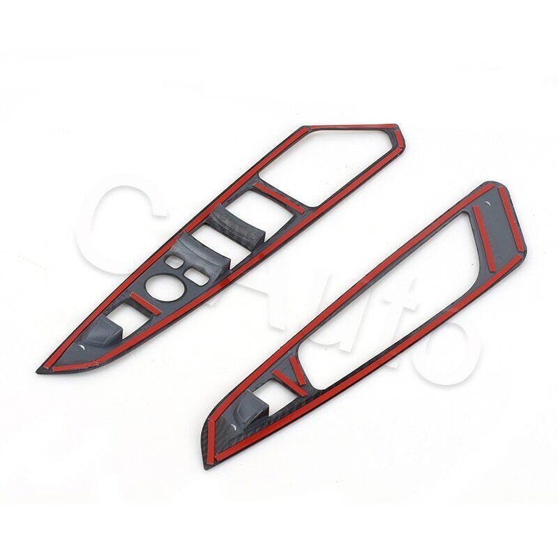 for BMW X5 F15 2014 - 18 4-piece carbon fiber window button armrest switch cover trim
