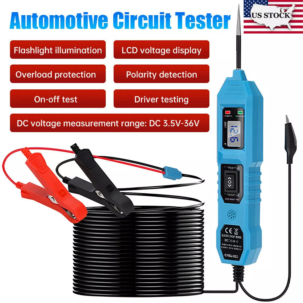 3.5-36V Digital Automotive Car Power Circuit Electrical Tester Probe Test- Light