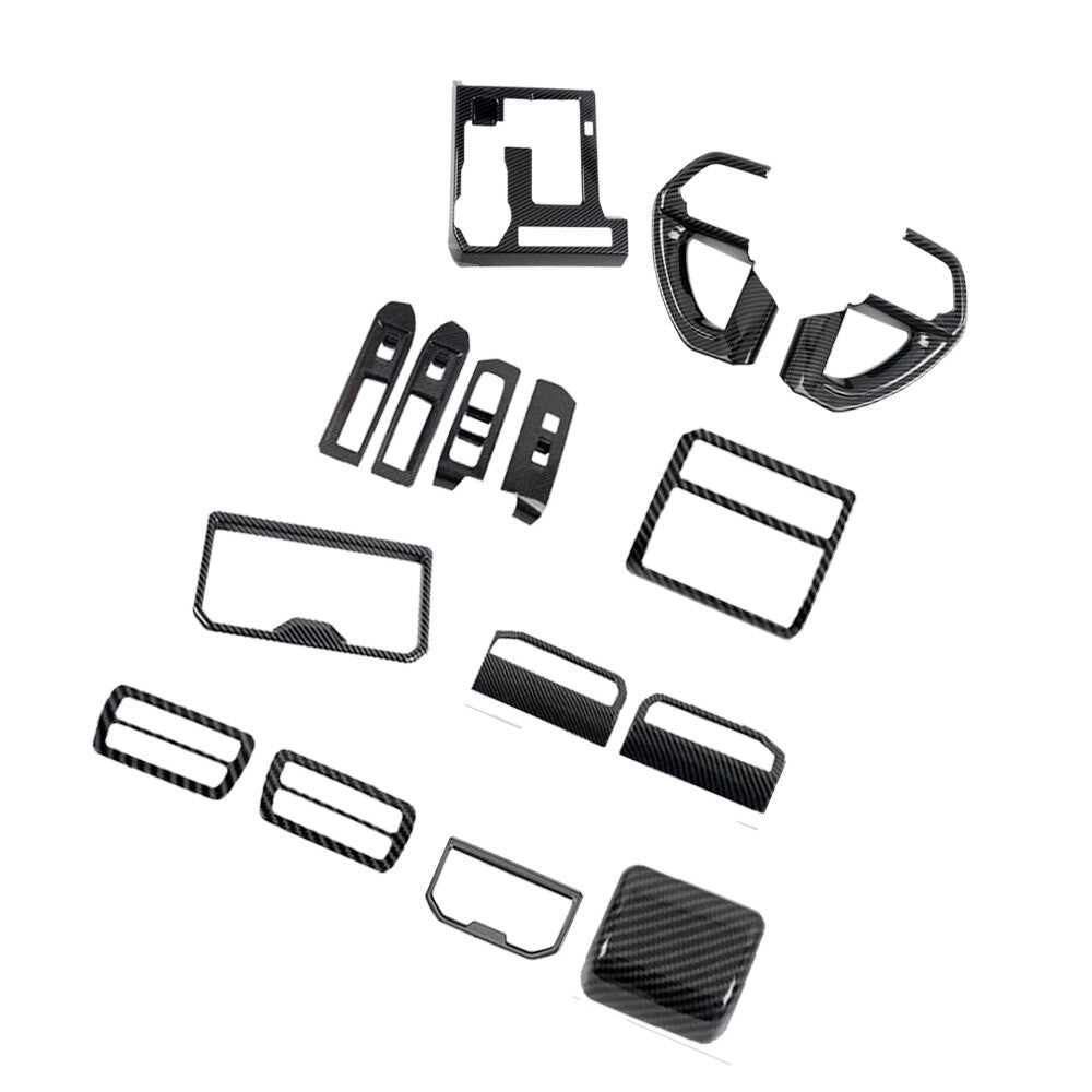 15x ABS plastic Interior Accessories Kit Cover Trim for Toyota Tacoma 2024-202hE