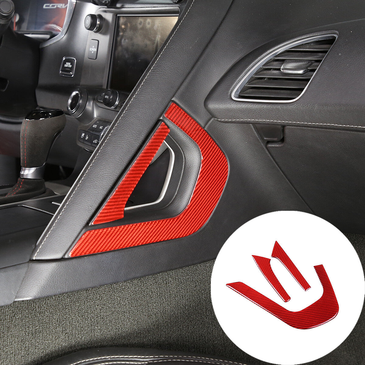5 Piece Black Alloy Center Control AC Volume Knob Ring for Maverick 22-23- v