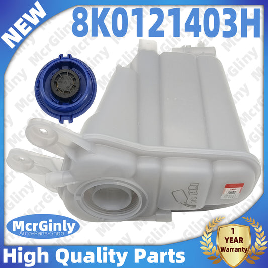 Engine coolant expansion tank with cap suitable for Audi A4, A5, Q5 2.0T/1.8T #8K0121403Q- n