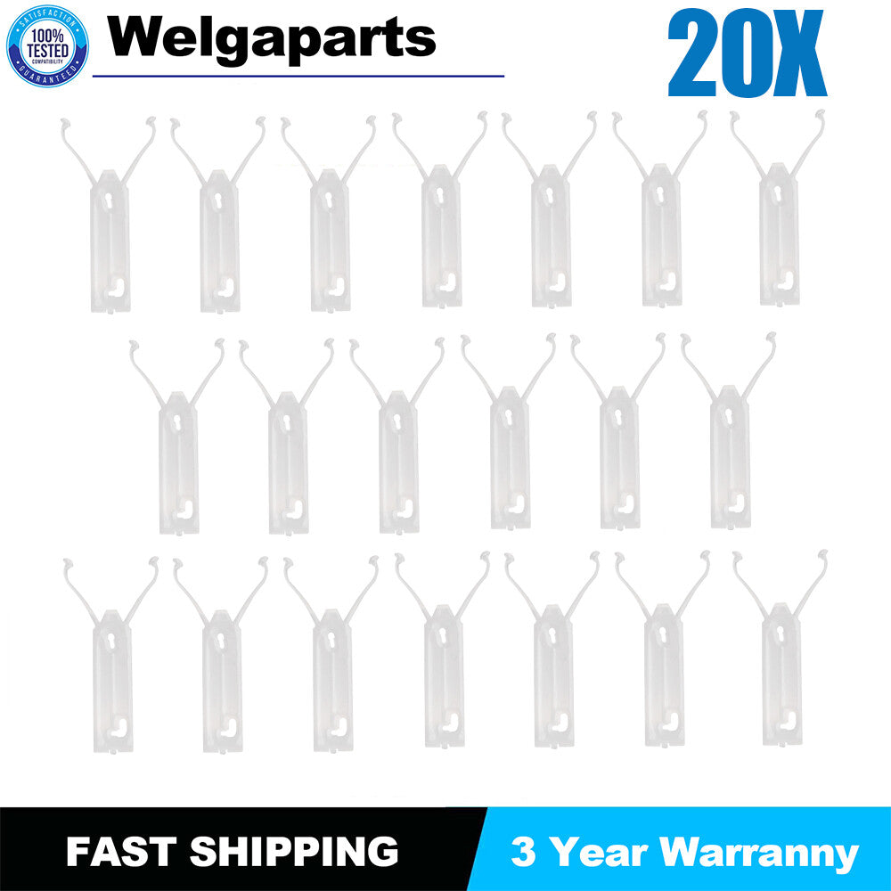 20Pcs for Chevrolet 1980-1990 Caprice Classic Wide Chrome Molding Clips