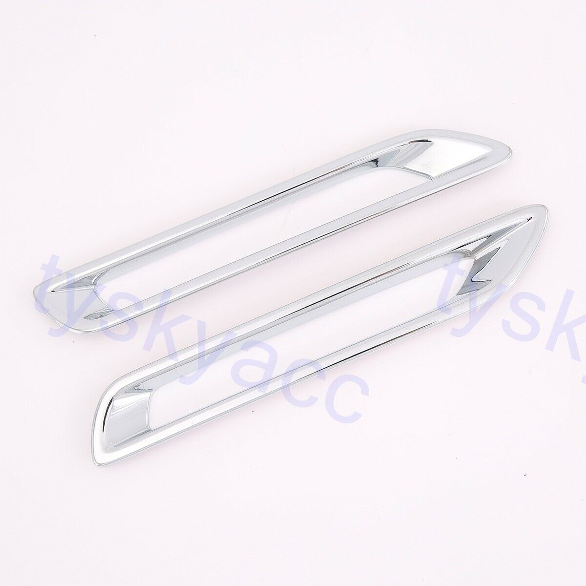 Fit for Toyota RAV4 2019-2024 Chrome Rear Bumper Fog Light Tail Lamp Frame Trims