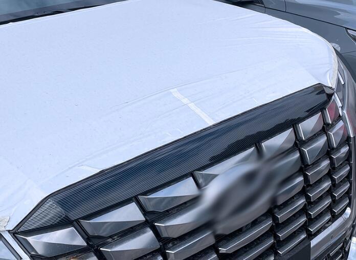 ABS Carbon Front Head Engine Lid Grill Cover for Hyundai Palisade 2021-2024 B n