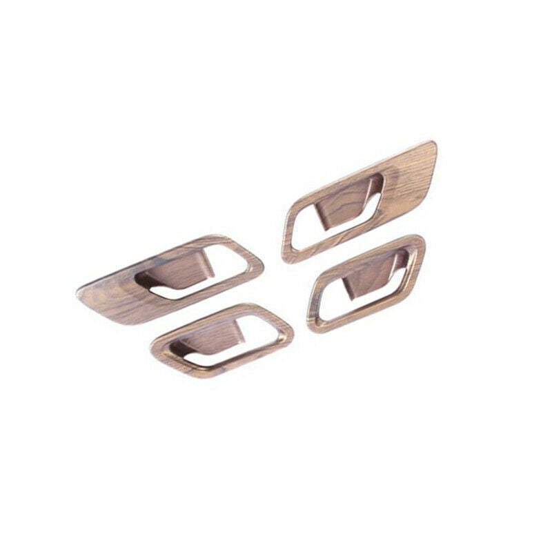 Peach Wood Grain 4X Inner Door Handle Bowl Cover Trim for Nissan Rogue 2021-2023