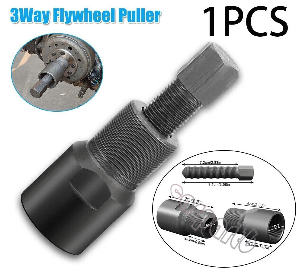 For ATV Motorcycle 3 Way Flywheel Puller Magneto Stator Engine Tool 27 28mm 16mm