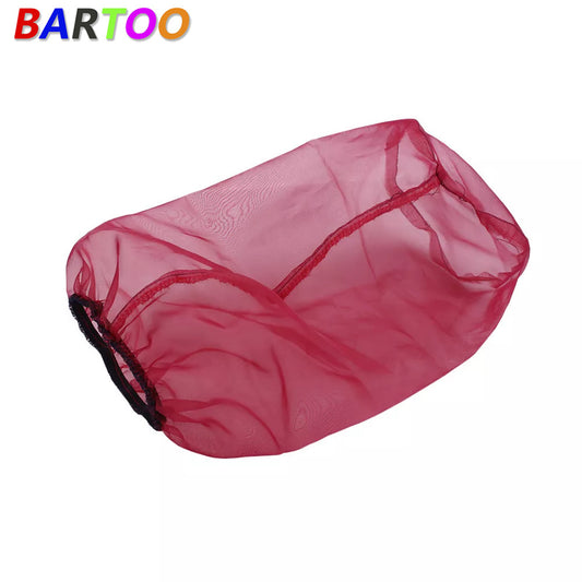 Red New Flow Cylindrical Inflow Air Filter Guard Dust Cover Cloth Long Style Q