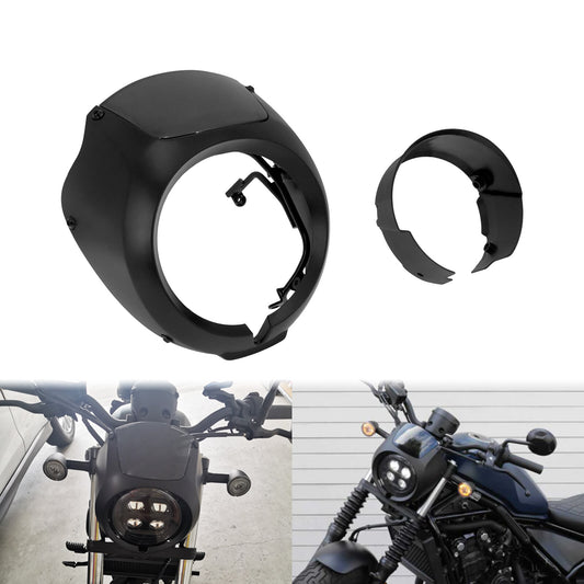 Smoke Headlight Fairing Windshield Windscreen Fit for Honda Rebel CMX300 CMX500