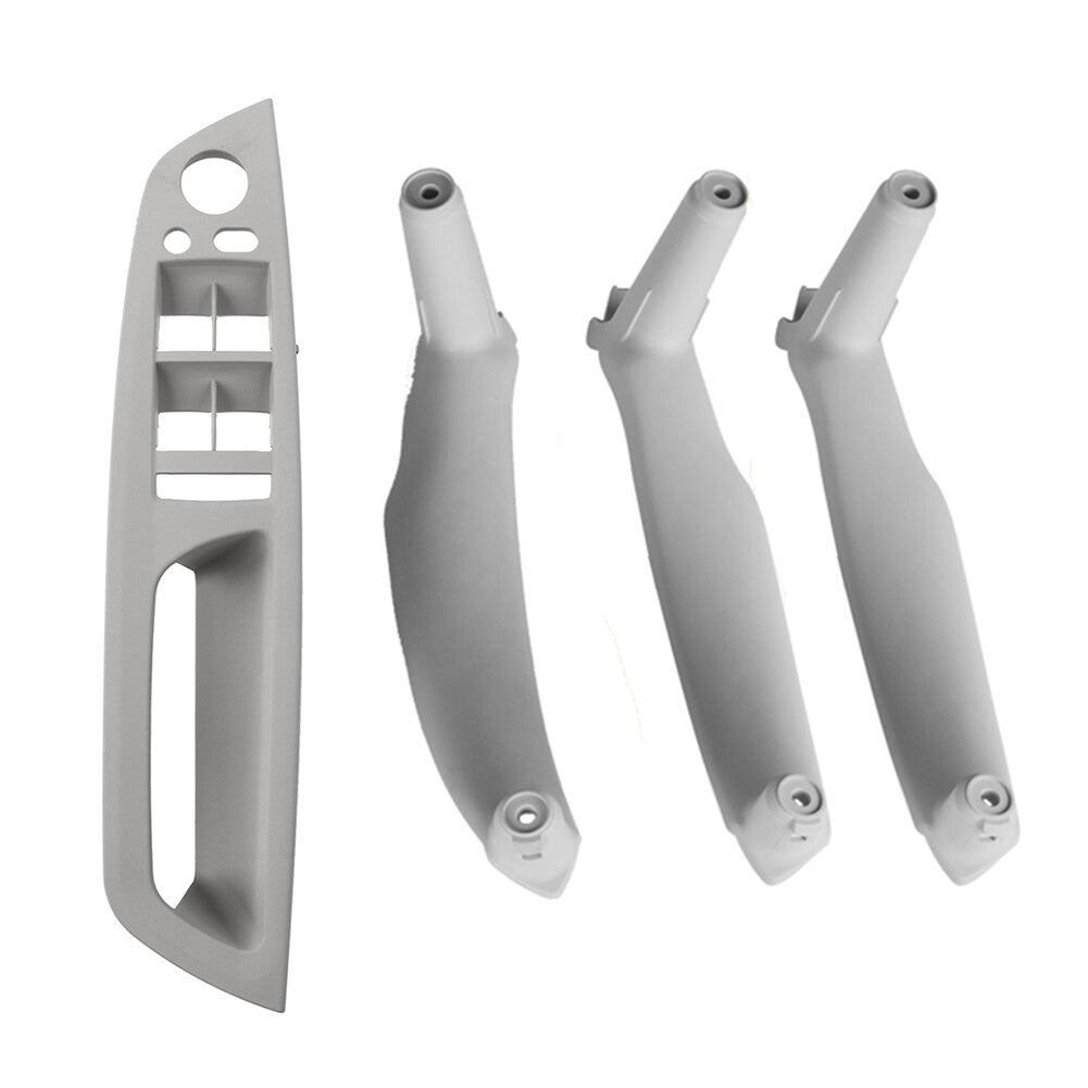 4x Inner Interior Door Pull Handle Trim Cover RHD Fit for BMW X5 E70 X6 E71 E72 Gray