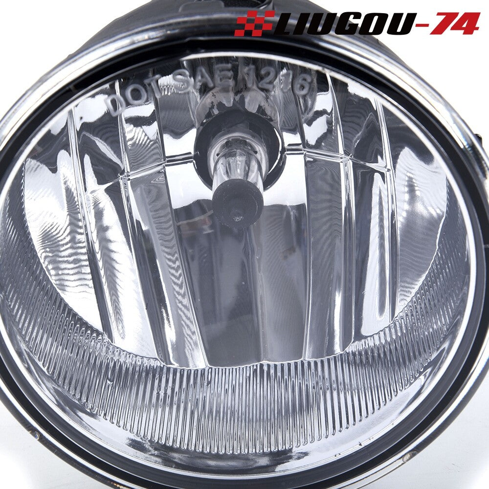 Pair of Clear Lens Fog Lights with Bulbs Fits 2006 - 2010 for Lincoln Mark LT - v