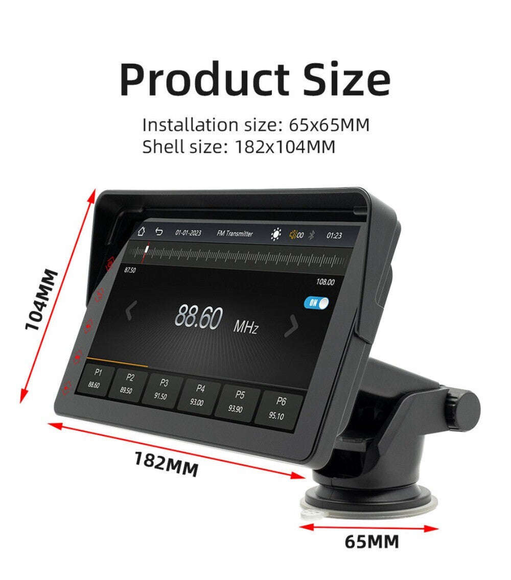 1Car Stereo Touch Screen Radio MP5 Player Carplay Android Auto BT Backup Camera n